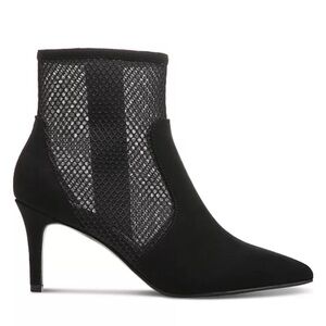 Alfani Jamari Black Mesh Ankle Booties Size 8
